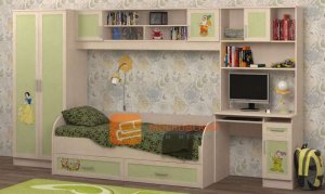 Детская комната Белоснежка-1 с матрасом, фотопечать белоснежка