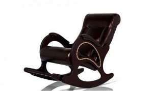 Кресло-качалка, модель 44 с подножкой экокожа (013.0044)