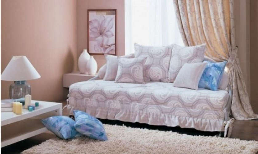 Кровать-диван интерьерная Омега спальное место из основной ткани, 200
