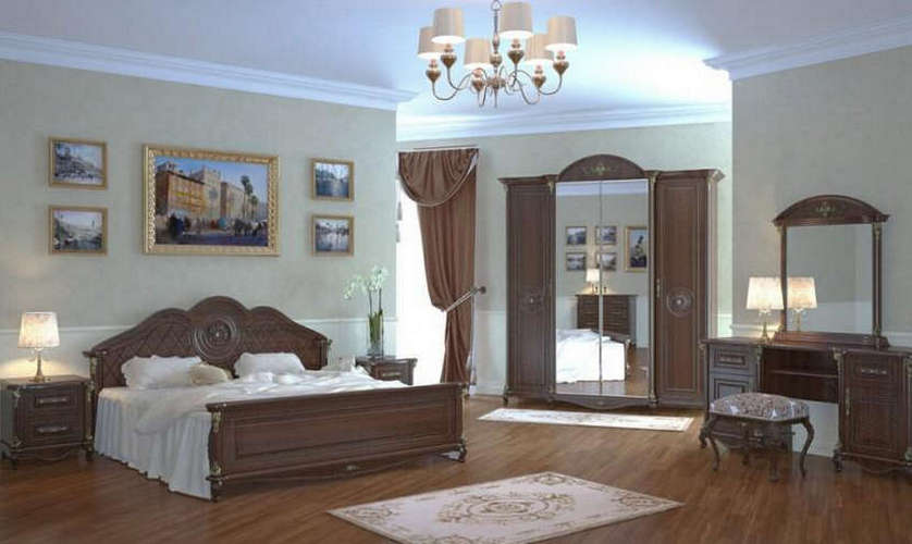 Модульная спальня Да Винчи (композиция 2) орех