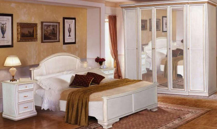 Модульная спальня Верона (композиция 1), Белый дуб