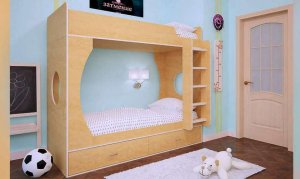 Двухъярусная кровать Бамбини-3 (bambini-3), Бук бавария