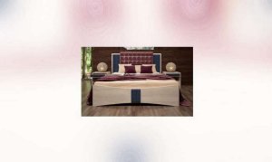 Кровать Франческо 1600, спинка бордо