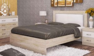 Двуспальная кровать Ника с мягким элементом 1600 х 2000