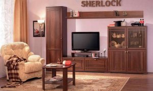 Модульная гостиная Sherlock (Шерлок), орех, композиция 4