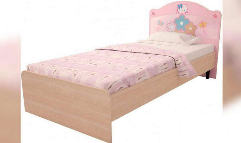 Детская кровать Китти с мягким изголовьем 90 х 200 см