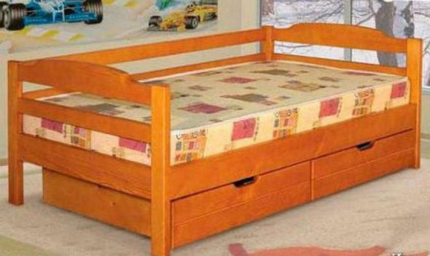 Детская кровать Лицей плюс 80х190 / 200  (сосна)