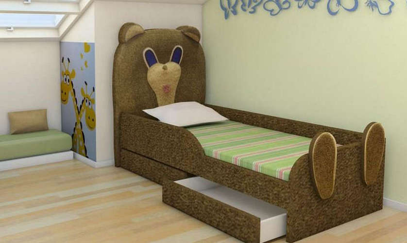Детская кровать Мишутка на 80