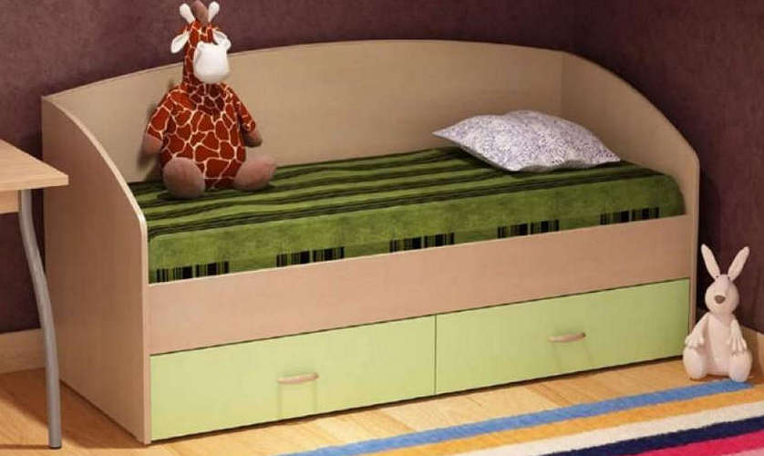 Детская кровать Сандра-1 с ящиками 80 на 190