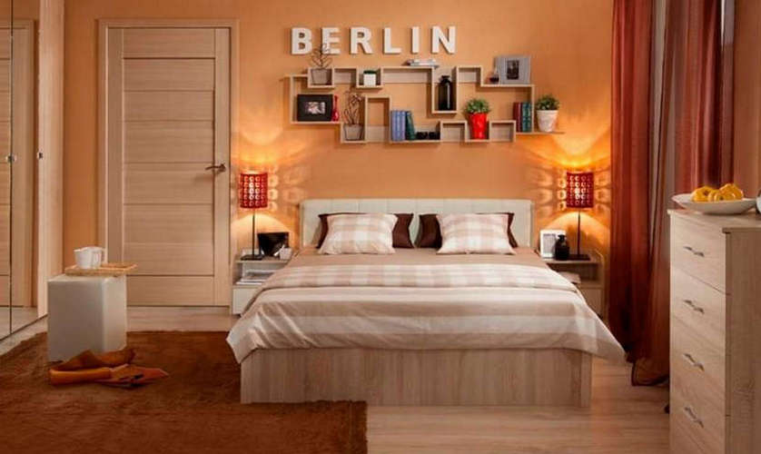 Кровать Берлин 32 (160х200), дуб сонома