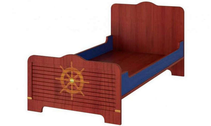 Кровать Колумбус C1901, 90х190, коричневая