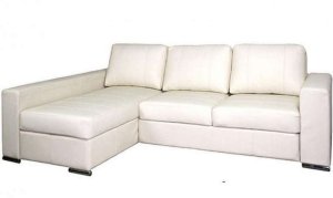 Угловой диван Ричард с канапе, кожа + к/з