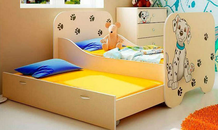 Детская кровать 190х80 Далматинец Кр - 6  (без второго спального места)