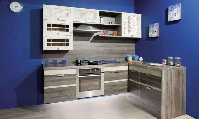 Модульная кухня Оливия (композиция 1) 2310х1516 мм, угловая, Сонома Эйч
